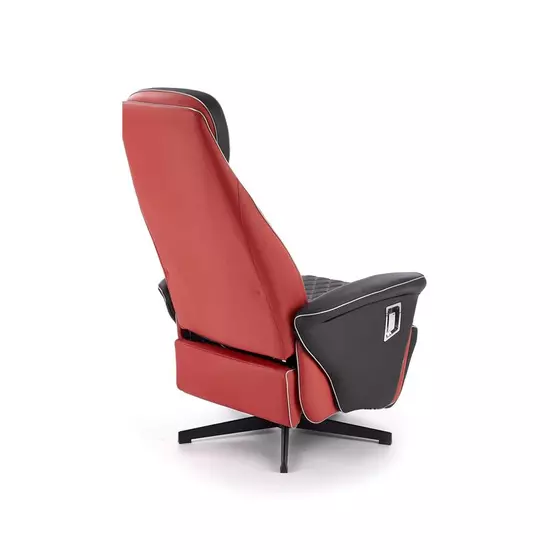 HLM-CAMARO relax fotel, fekete-piros