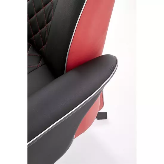 HLM-CAMARO relax fotel, fekete-piros