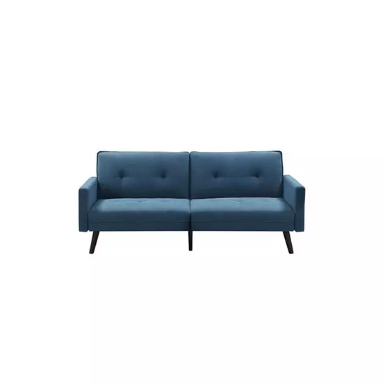 HLM-CORNER kanapé puffal, kék