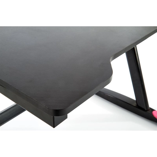 HLM-B40 gamer asztal, fekete-piros
