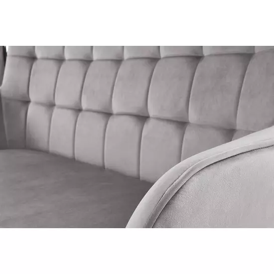 HLM-CASTEL XL kanapé, világosszürke-fekete
