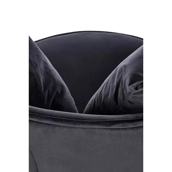 HLM-ALMOND design pihenőfotel, fekete