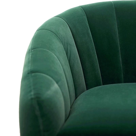 HLM-BRITNEY design fotel, sötétzöld-fekete-arany