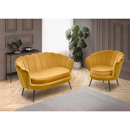 HLM-AMORINITO fotel, aranysárga