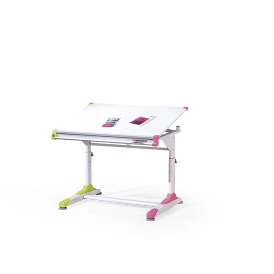 HLM-COLLORIDO dönthető íróasztal, fehér-zöld-rózsaszín
