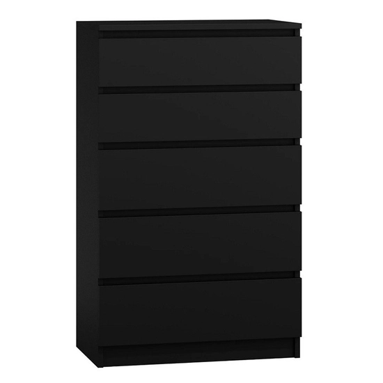 Bartosz M5 fiókos szekrény, fekete