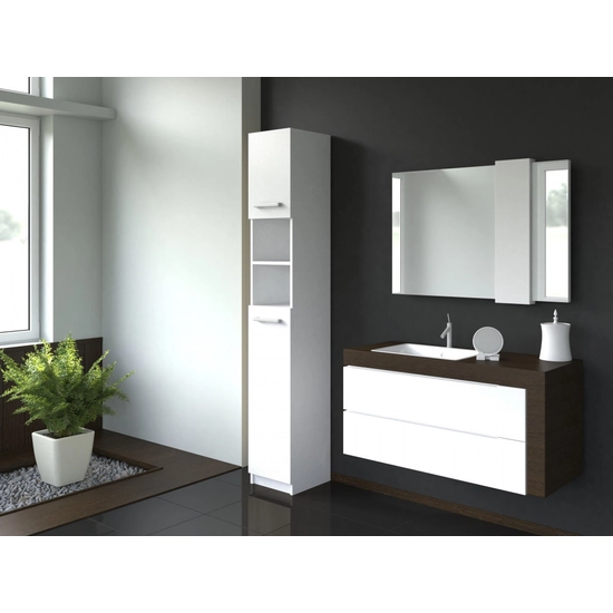 NID-Mirabella fürdőszoba szekrény, fehér