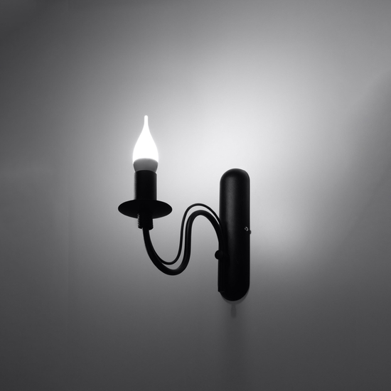SOL-Fali lámpa MINERWA fekete