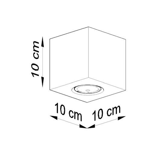 SOL-Mennyezeti lámpa QUAD beton