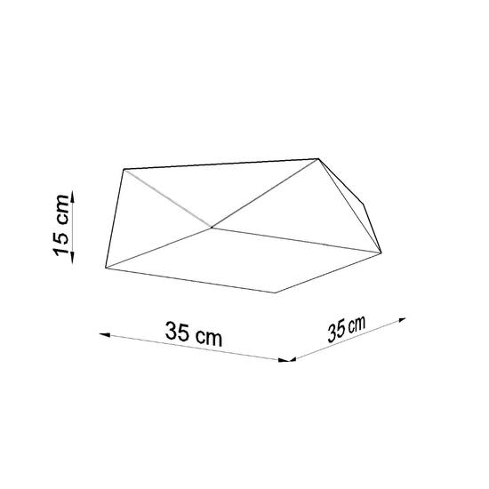 SOL-Mennyezeti lámpa HEXA 35 ezüst