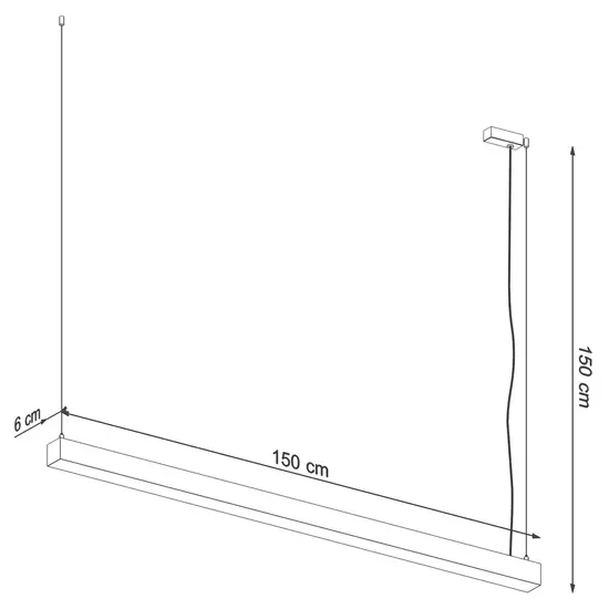 SOL-PINNE 150 függőlámpa fehér