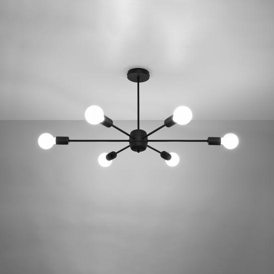 SOL-Csillár LANGO 6 fekete