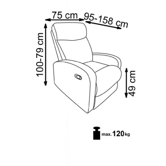 HLM-Norbi relax fotel bézs