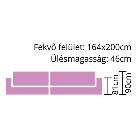 KREA-Bandi sarokkanapé franciaággyá alakítható mindennapos alvásra