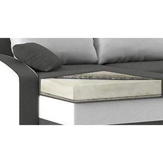 NID-Millie kanapéágy, szövet, szivacs, barna / cappuccino