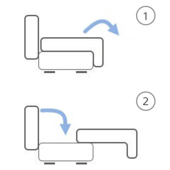 NID-Kyoto II kinyitható sarokkanapé, U alakú, jobbos, sötétszürke / fehér