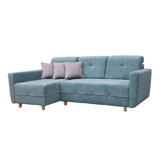 Gey New kék L alakú kanapé