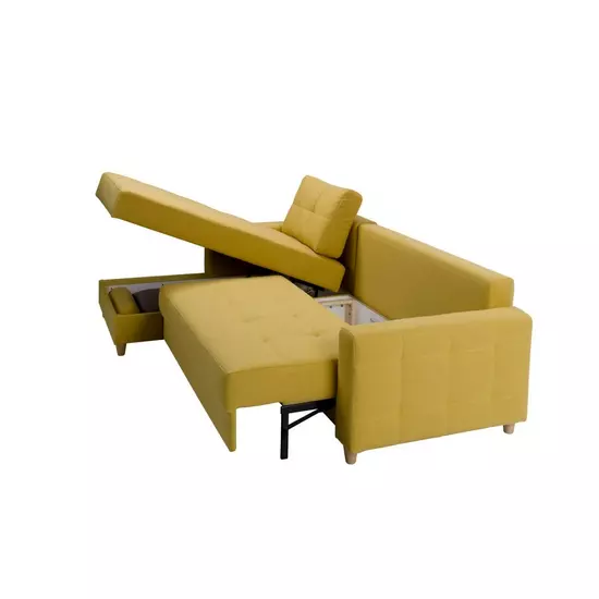 Sekken táskarugós balos L alakú kanapé