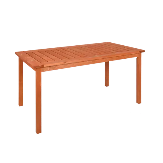 SORRENTO fenyőfából készült kerti asztal, 72 × 77 × 130 cm