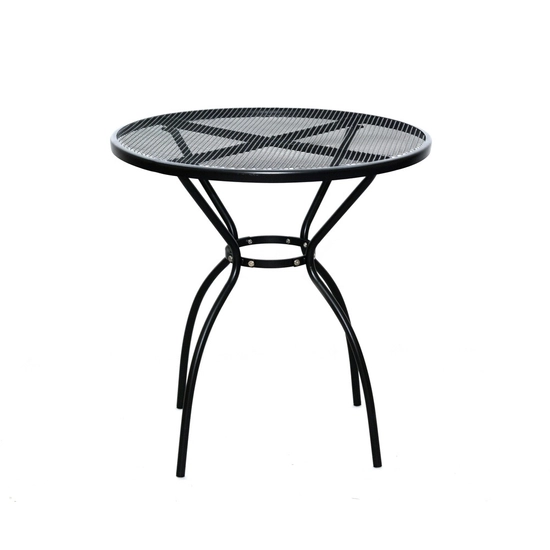 ZWMT-06 fém kerti körasztal, ø 70 x 72 cm - fekete
