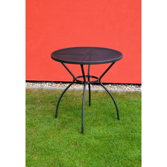 ZWMT-06 fém kerti körasztal, ø 70 x 72 cm - fekete