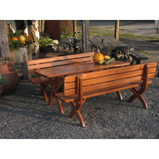ROJAPLAST STRONG MASIV fenyőfából készült kerti pad, 180 cm
