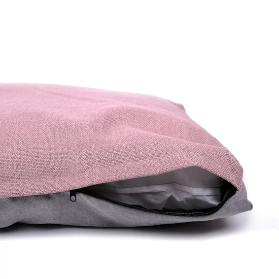 Poliészter kutyapárna - pink-szürke - 135 cm