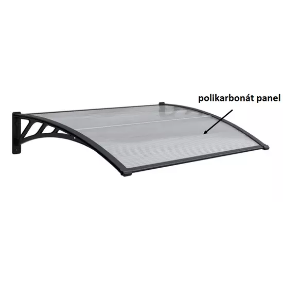 Polikarbonát pótpanel - átlátszó 114,6 x 49,35 cm