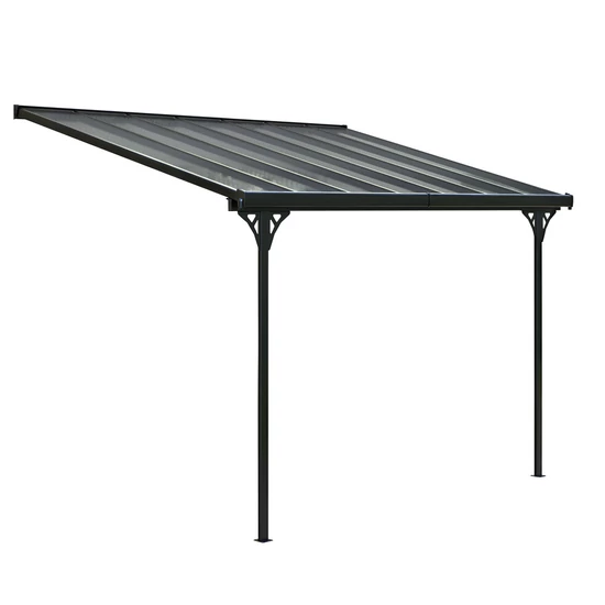 Alumínium pergola, átlátszó polikarbonáttal, 436x305cm