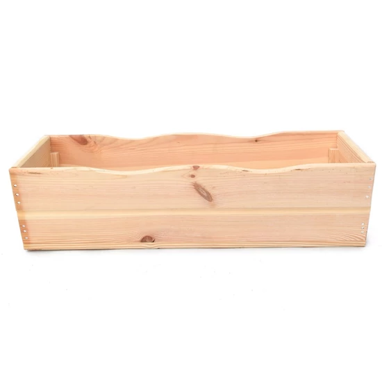Fenyőfából készült virágláda 64 cm - natúr