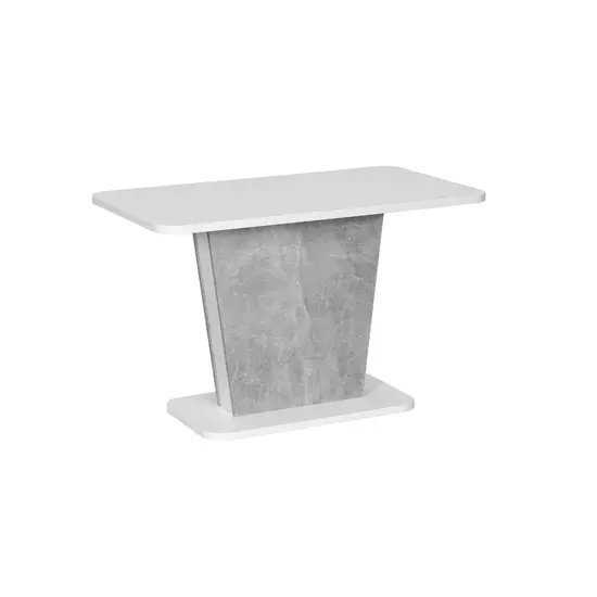 Caly 110/145 cm fehér-beton szürke bővíthető étkezőasztal