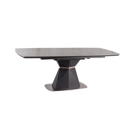 BAL-Cortez Ceramic asztal márványhatású SZÜRKE / antracit MAT 160 (210) X90