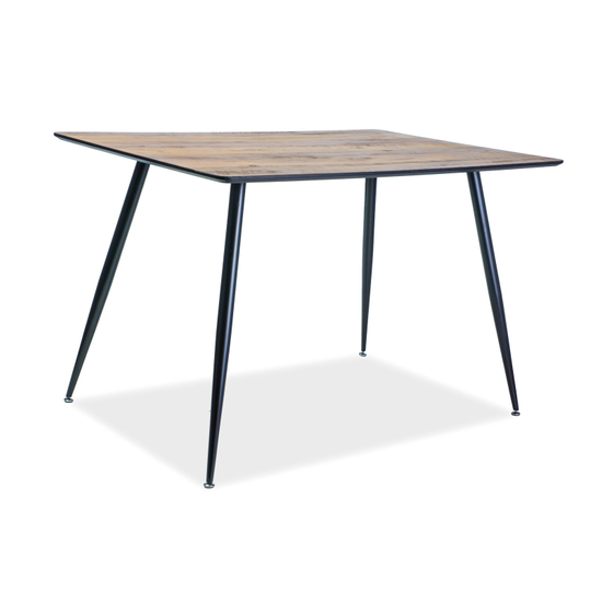 BAL-Remus asztal 120X80 dió MDF/fekete fém láb