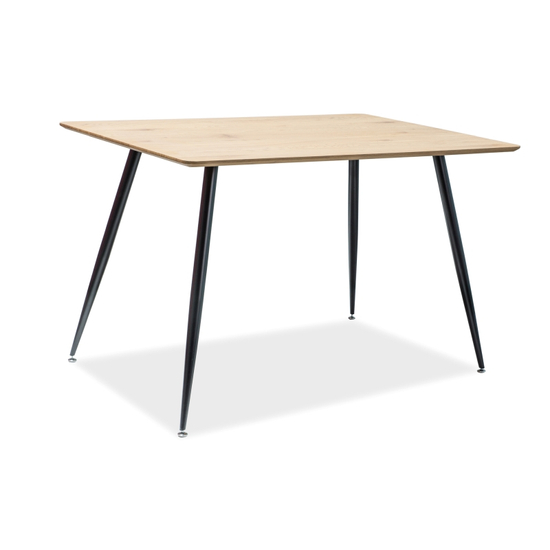 BAL-Remus asztal 120X80 tölgy MDF/fekete fém láb