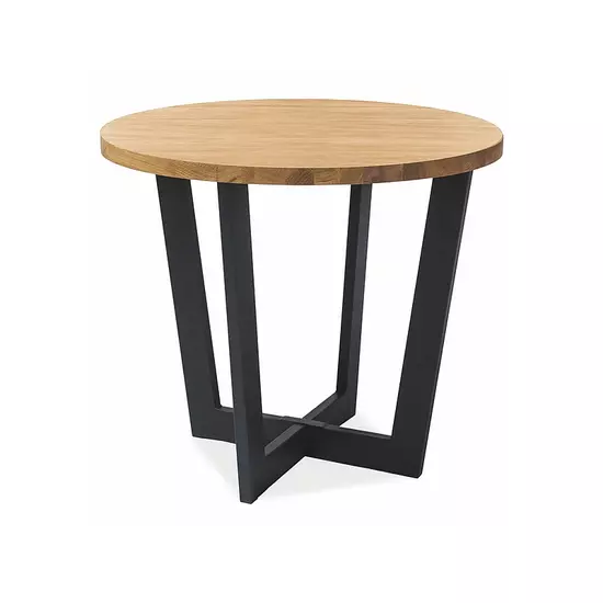 BAL-Cono 90 laminált asztalka tölgy/ fekete