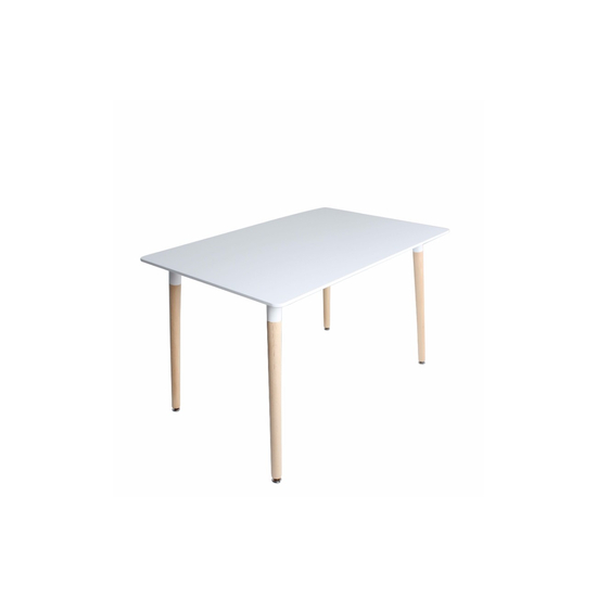 Liza 120 cm szögletes fehér étkezőasztal