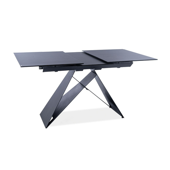 Westin SG étkező asztal fekete/ matt fekete 120(160)X80