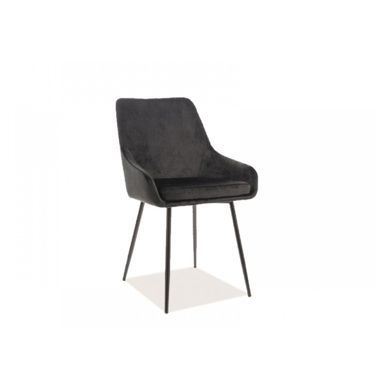 Albi Velvet szék fekete bársony/fekete fém láb (TAP.117)