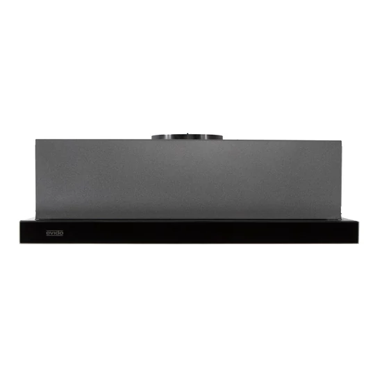 EVIDO SLIMLUX 60TC teleszkópos páraelszívó, touch control, fekete üveg-inox