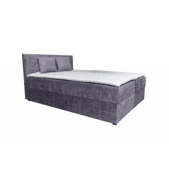 MIL - Átox boxspring ágy SÖTÉTSZÜRKE
