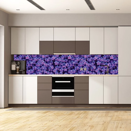 Konyhapanel neon csillagok