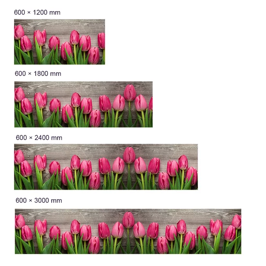 Konyhapanel tavaszi tulipánok méretválaszték
