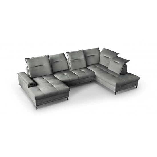 ATR-Brune U sarokkanapé világosszürke balos