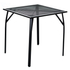 ZWMT-70R fém kerti asztal,  70 x 70 x 72 cm - fekete