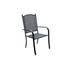 ZWMC-037 fém kerti szék, 61 x 56 x 101 cm - fekete