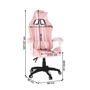 Kép 2/12 - Violetta rózsaszín gamer szék