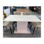 Kép 1/3 - Truffle 140/180 fehér/beton étkezőasztal