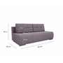 Kép 5/5 - BAL-Luxus szürke kanapé