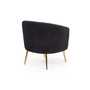 Kép 3/9 - HLM-CROWN design fotel, fekete-arany
