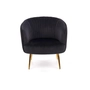 Kép 7/9 - HLM-CROWN design fotel, fekete-arany